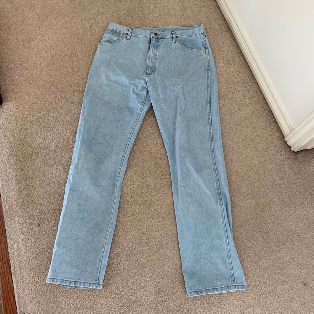 Wrangler Jeans Light Wash Straight Fit - 38x34